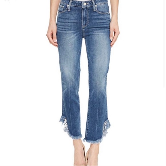PAIGE Denim - PAIGE Hoxton Straight Ankle Fringe Jeans